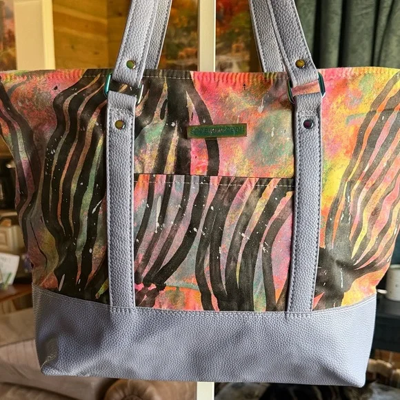 Colorful Abstract Tote Bag - Picture 2 of 11